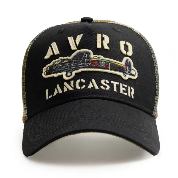 Red Canoe Avro Lancaster Mesh Back Baseball Cap - Black