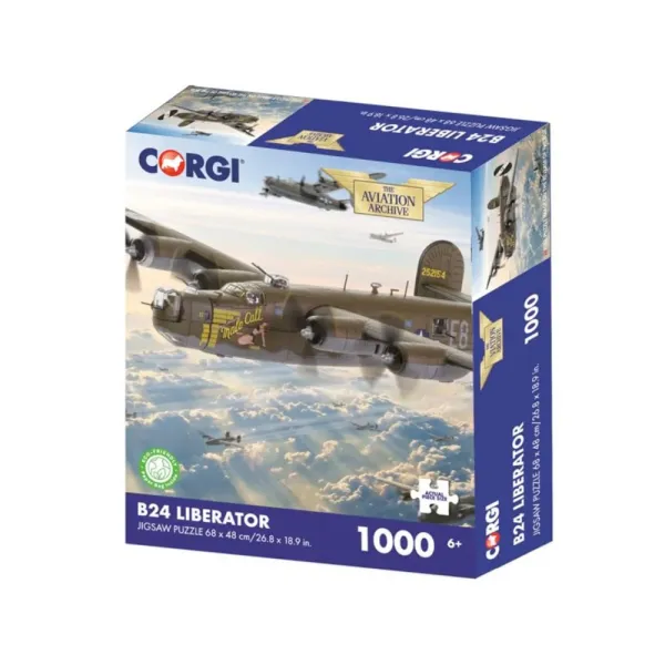 B-24 Liberator Corgi Artwork Jigsaw Puzzle (1000 pieces)
