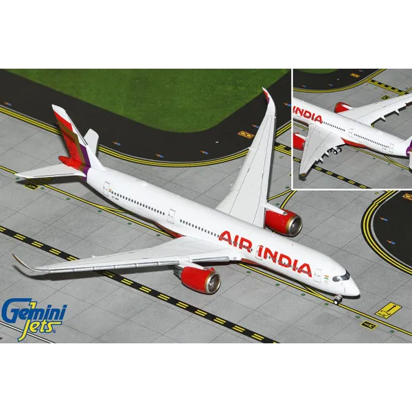 Gemini Jets Air India A350-900 Flaps Down Diecast - VT-JRH - 1/400