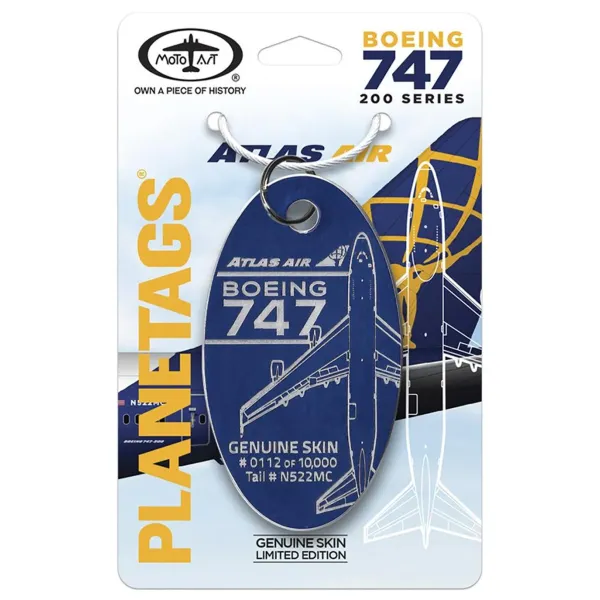 Atlas Air B747 - N522MC - PlaneTag - Blue