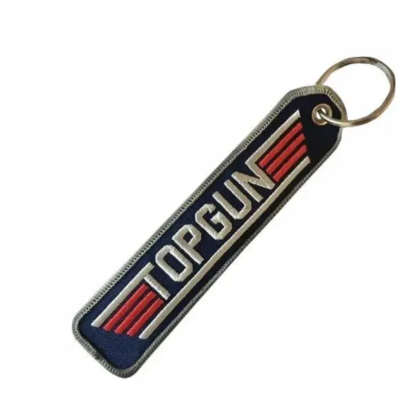 Top Gun Embroidered Keyring