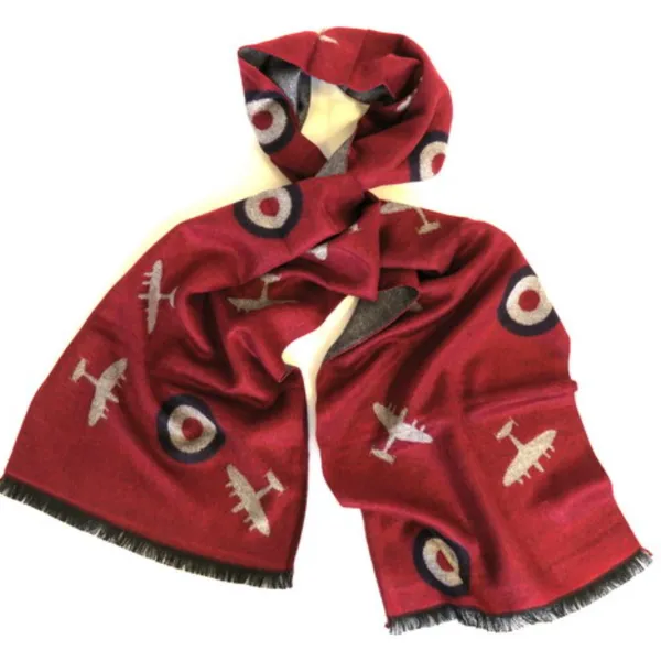 Bomber RAF Scarf in Red