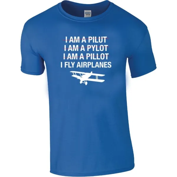 I Fly Airplanes T-Shirt- Last stock