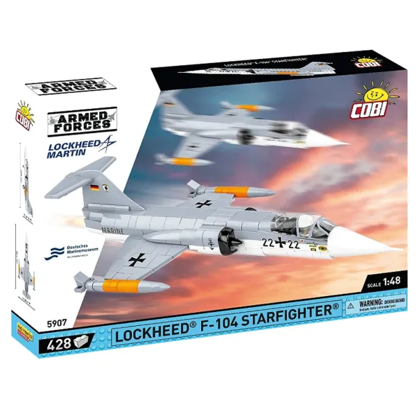 Lockheed F-104 Starfighter Brick Model Kit