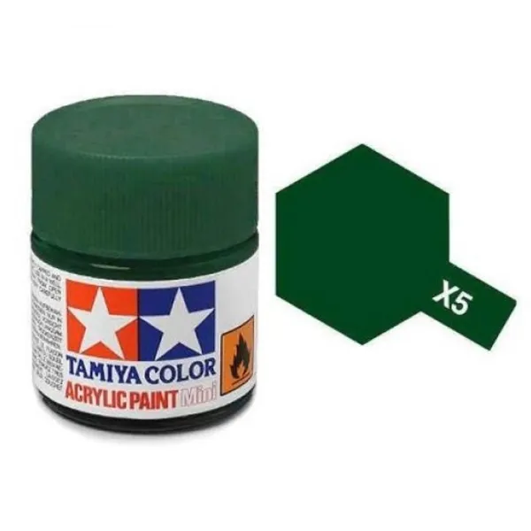 Tamiya X-5 Green Gloss Acrylic Paint 10ml