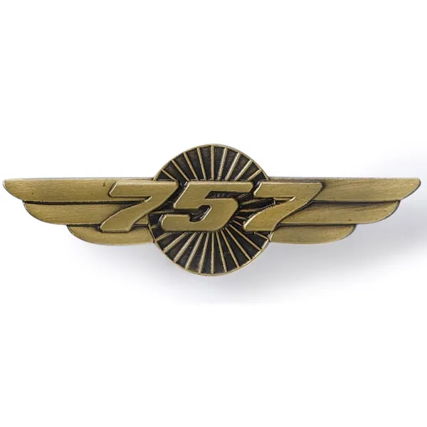 Boeing 757 Wings Pin Badge
