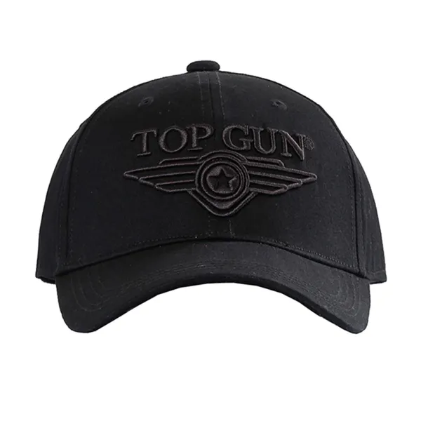 Top Gun 3D Logo Baseball Cap in Black
