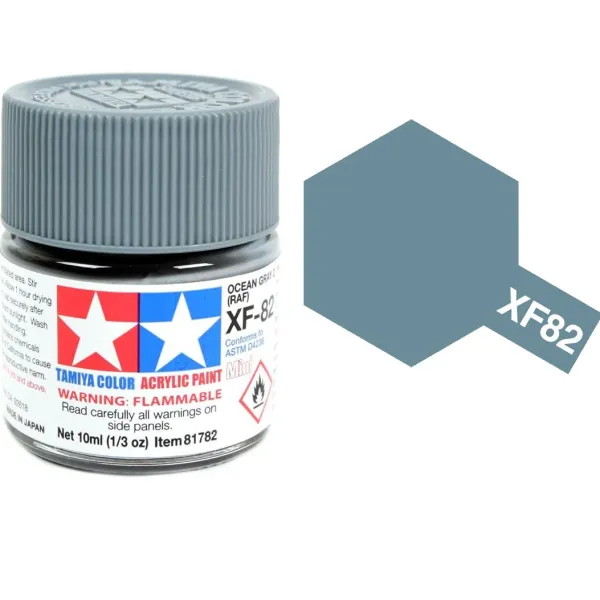 Tamiya XF-82 RAF Ocean Grey 2 Matt Acrylic Paint 10ml