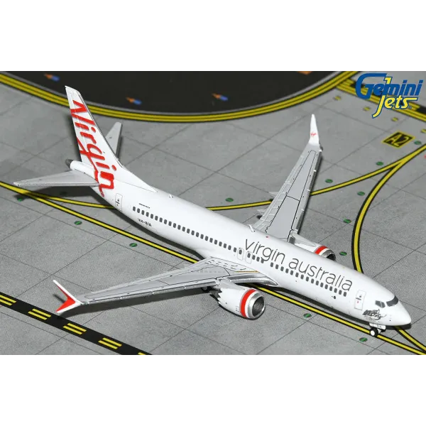Gemini Jets Virgin Australia Boeing 737 Max 8 Diecast - VH-8IA - 1/400