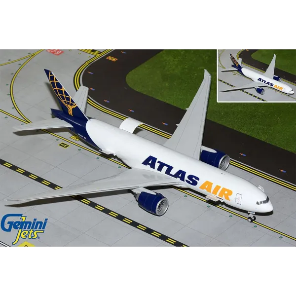Gemini Jets Atlas Air B777-200LRF N703GT Interactive Series Diecast - N703GT - 1/200