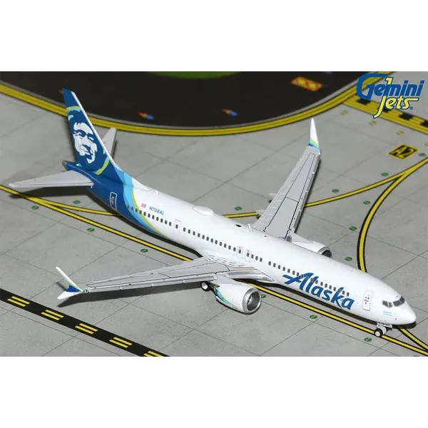 Gemini Jets Alaska Airlines Boeing 737 Max 9 Diecast - N708AL - 1/400