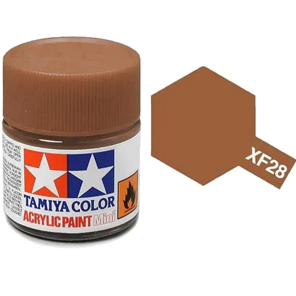 Tamiya XF-28 Dark Copper Matt Acrylic Paint 10ml