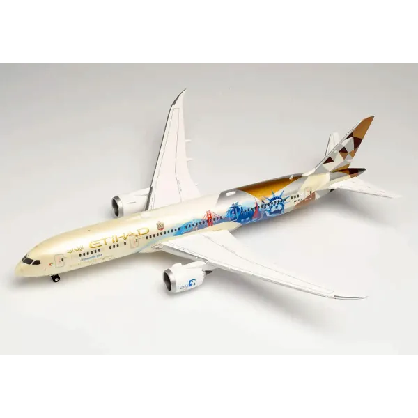 Etihad Boeing 787-9 "Choose the USA" Livery Plastic Model - A6-BLE - 1/200