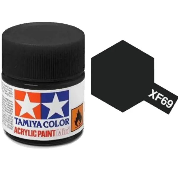 Tamiya XF-69 NATO Black Matt Acrylic Paint 10ml