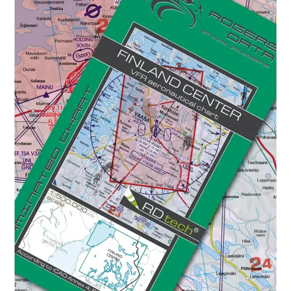 RogersData Finland Center VFR 1:500,000 Chart - 2025