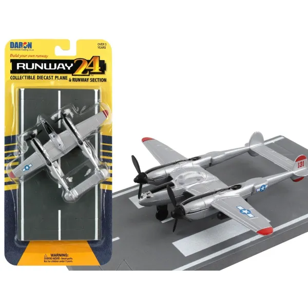 Runway24 P-38J Lightning Silver (USAAF)