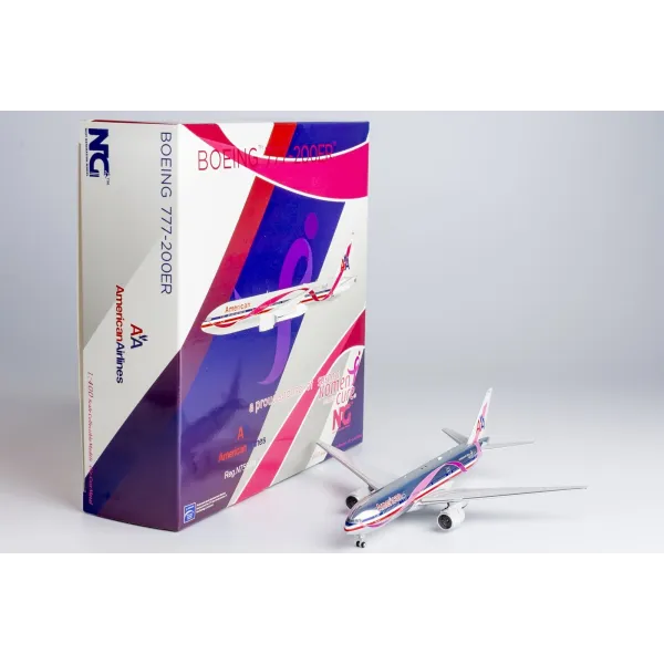 American Airlines Boeing 777-200ER Pink Ribbon Livery Diecast - N759AN - 1/400