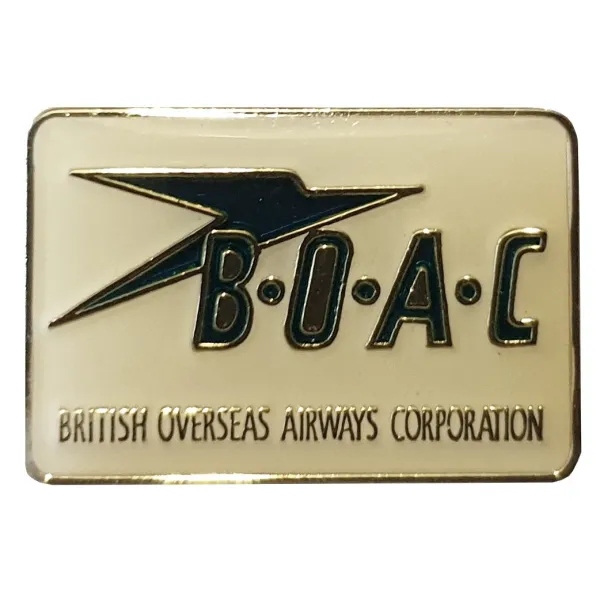 BOAC British Overseas Airways Corporation Logo Pin Badge