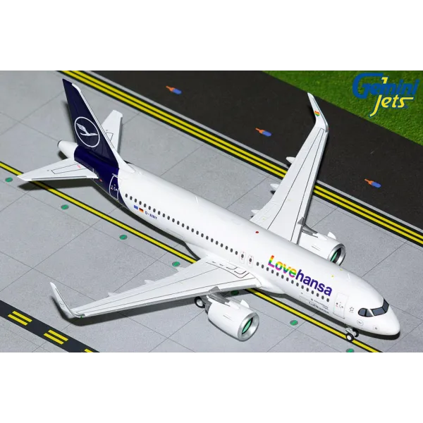 Gemini Jets Lufthansa Airbus A320 Neo 'Lovehansa' Livery Diecast - D-AINY - 1/200