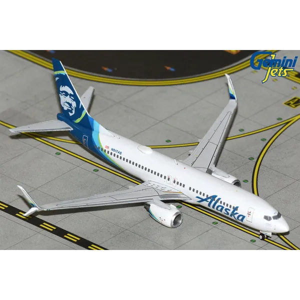 Gemini Jets Alaska Airlines Boeing 737-800S Diecast - N517AS - 1/400