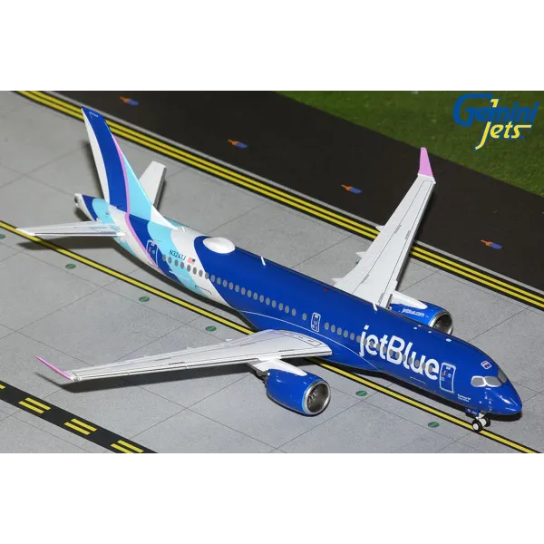 Gemini Jets JetBlue Airways Airbus A220-300 "Taming Of The Blue Livery" Diecast - N3241J - 1/200