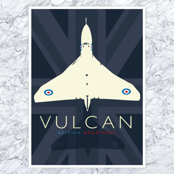Vulcan (British Greatness) A3 Poster by Peter McDermott