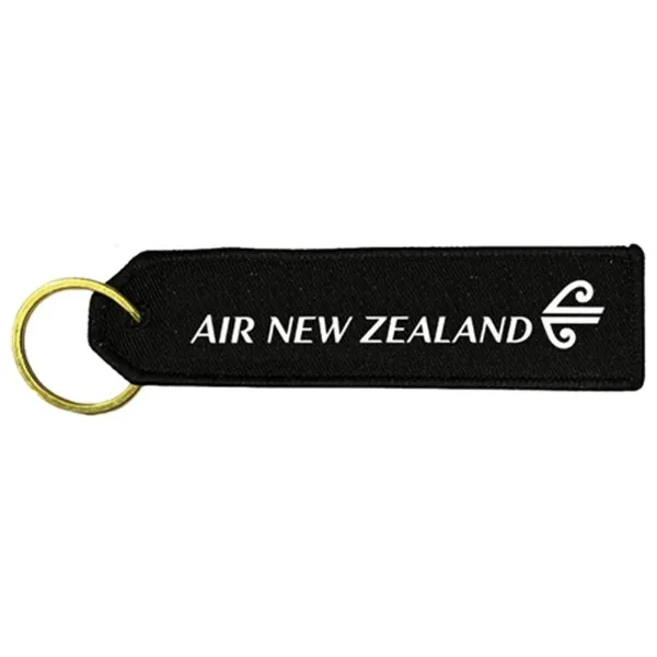 Air New Zealand 2012 Black Embroidered Keyring