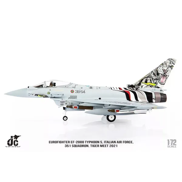 Eurofighter EF-2000 Typhoon S Italian Air Force, 351 Sqn., Tiger Meet 2021 Diecast - 1/72