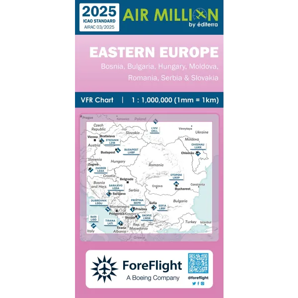 Air Million Eastern Europe VFR Chart - 2025