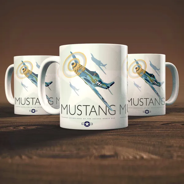 P-51 Mustang Mug by Peter McDermott
