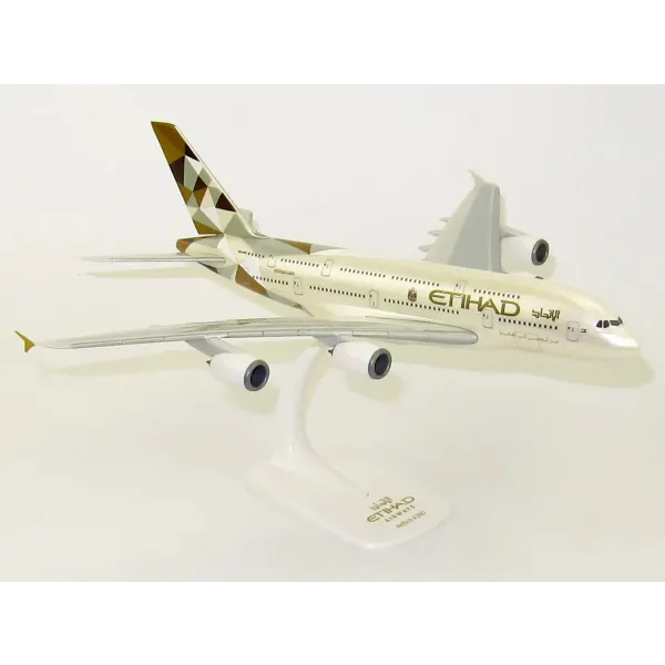 Etihad Airbus A380 Plastic Model - Scale 1:250