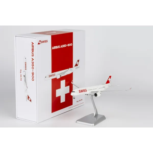 Swiss Airlines Airbus A350-900 Diecast with Stand - HB-IFB - 1/400