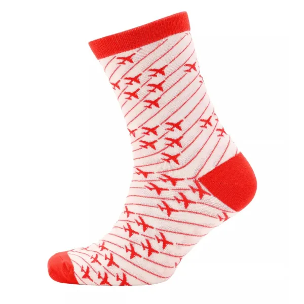 RAF Red Arrows Socks - Red on White