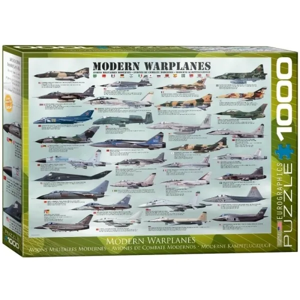 EuroGraphics Modern Warplanes Jigsaw (1000 pieces)