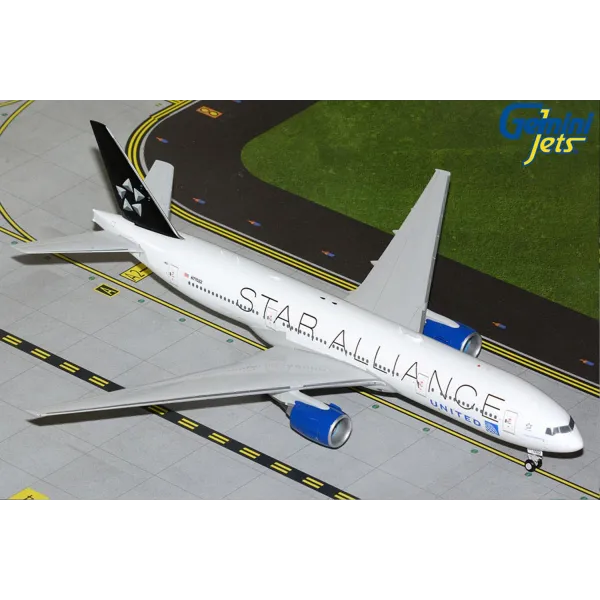 Gemini Jets United Airlines Boeing 777-200ER 'Star Alliance' Livery Diecast - N77022 - 1/200