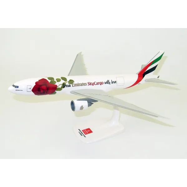 Emirates B777F Cargo Valentine Rose Plastic Model - 1/200