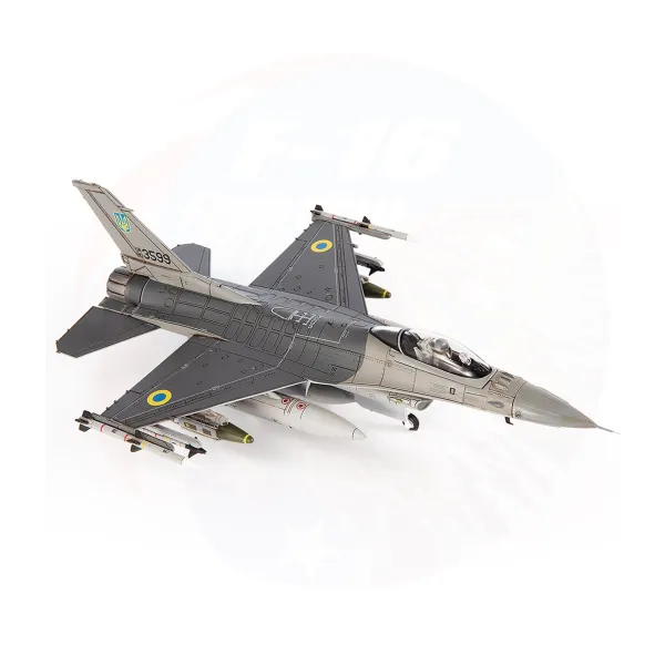 F16A Fighting Falcon Ukraine Air Force, 831st Tactical Aviation Brigade, 2024 Diecast - 1/72