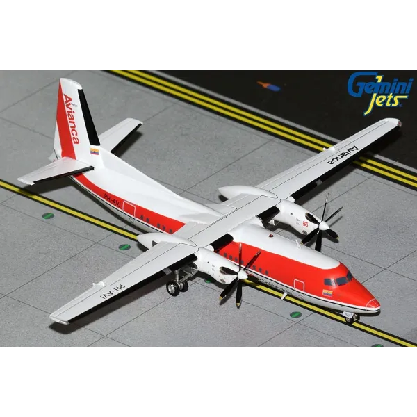 Gemini Jets Avianca Columbia Fokker 50 Diecast - PH-AVJ - 1/200
