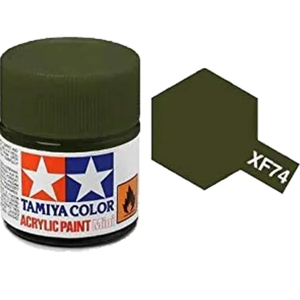 Tamiya XF-74 Olive Drab Matt Acrylic Paint 10ml