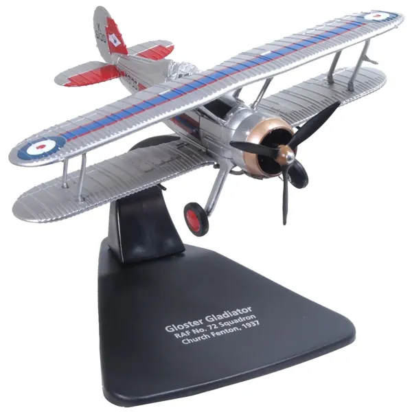 Gloster Gladiator Raf No.72 Sqn.,Church Fenton 1937 Diecast - 1/72