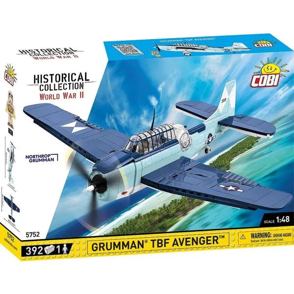 Grumman TBF Avenger Brick Model Kit - Scale 1/48
