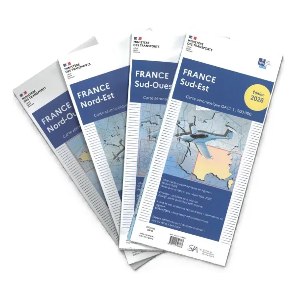 France VFR IGN 1:500,000 Charts - 2026