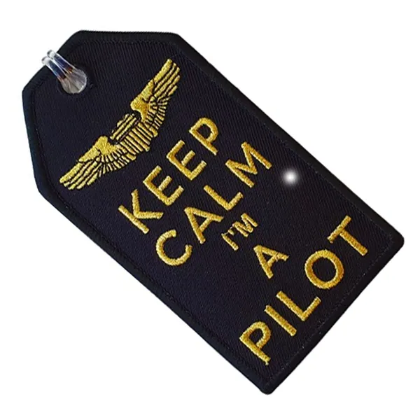Keep Calm I'm A Pilot Baggage Tag