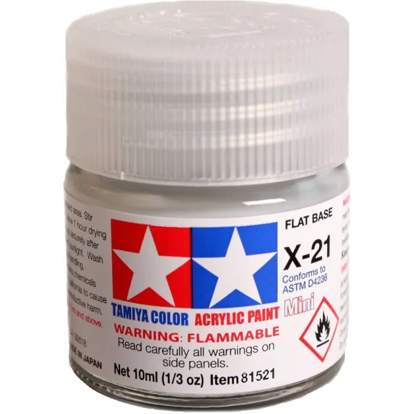 Tamiya X-21 Flat Base Paint 10ml