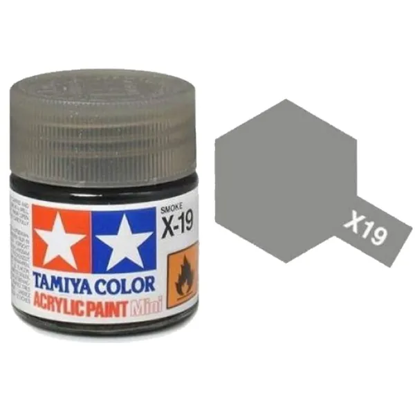 Tamiya X-19 Smoke Gloss Acrylic Paint 10ml