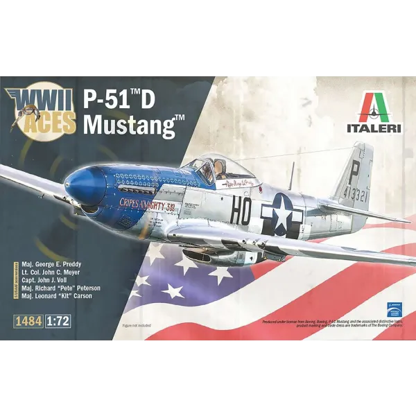 Italeri P-51D Mustang Aces 1:72 Plastic Kit