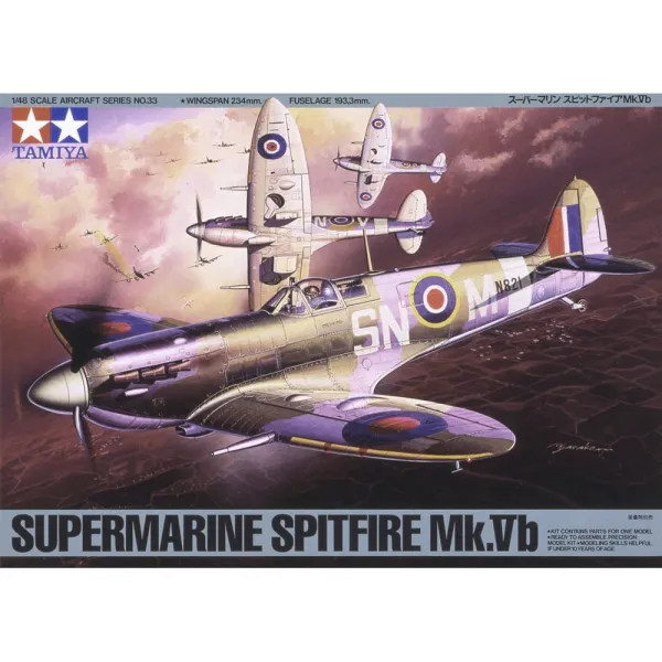 Tamiya Spitfire Mk.Vb 1:48 Plastic Kit