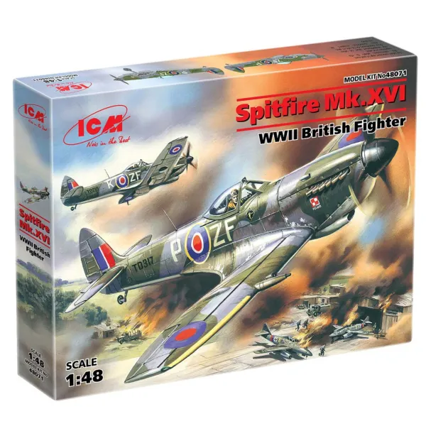ICM Spitfire Mk.XVI 1:48 Scale Plastic Kit