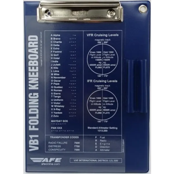 AFE VB1 Student Folding Kneeboard