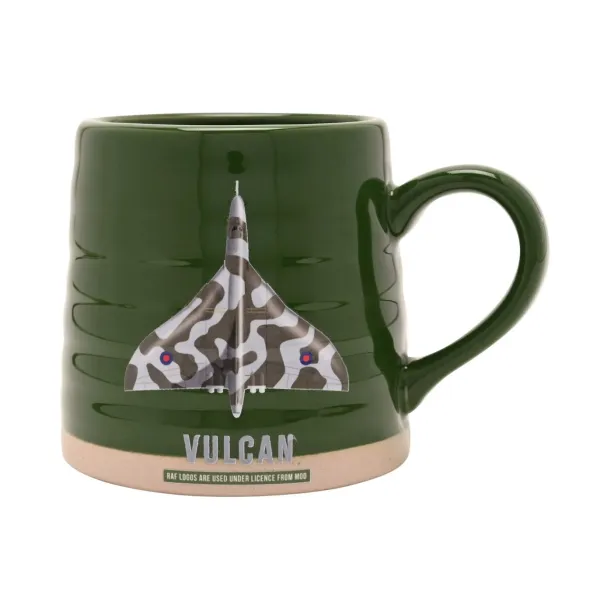 RAF Vulcan Potters Mug - Green